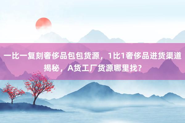 一比一复刻奢侈品包包货源，1比1奢侈品进货渠道揭秘，A货工厂货源哪里找？