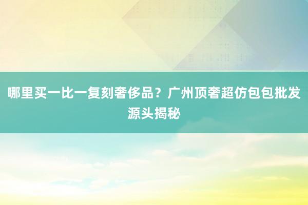 哪里买一比一复刻奢侈品？广州顶奢超仿包包批发源头揭秘