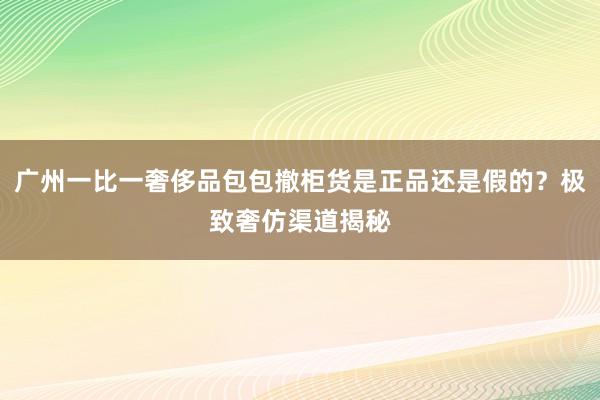 广州一比一奢侈品包包撤柜货是正品还是假的？极致奢仿渠道揭秘