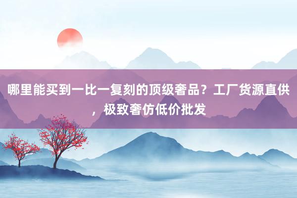 哪里能买到一比一复刻的顶级奢品？工厂货源直供，极致奢仿低价批发
