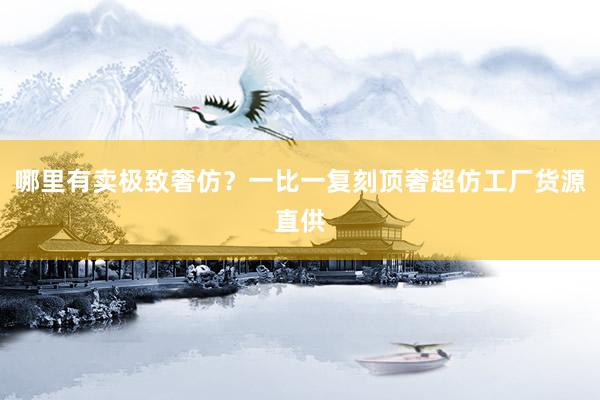 哪里有卖极致奢仿？一比一复刻顶奢超仿工厂货源直供