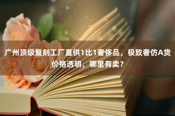 广州顶级复刻工厂直供1比1奢侈品，极致奢仿A货价格透明，哪里有卖？