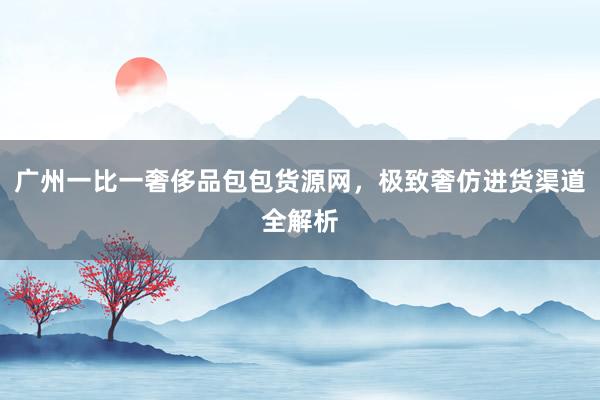 广州一比一奢侈品包包货源网，极致奢仿进货渠道全解析