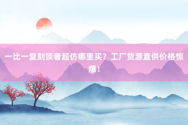 一比一复刻顶奢超仿哪里买？工厂货源直供价格惊爆！
