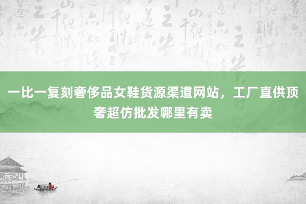 一比一复刻奢侈品女鞋货源渠道网站，工厂直供顶奢超仿批发哪里有卖