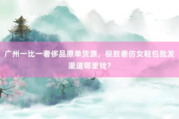 广州一比一奢侈品原单货源，极致奢仿女鞋包批发渠道哪里找？