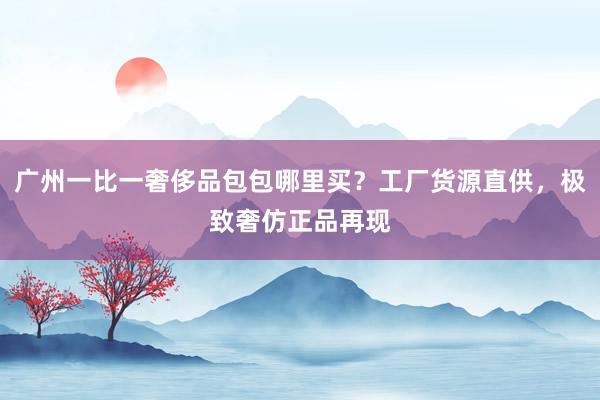 广州一比一奢侈品包包哪里买？工厂货源直供，极致奢仿正品再现