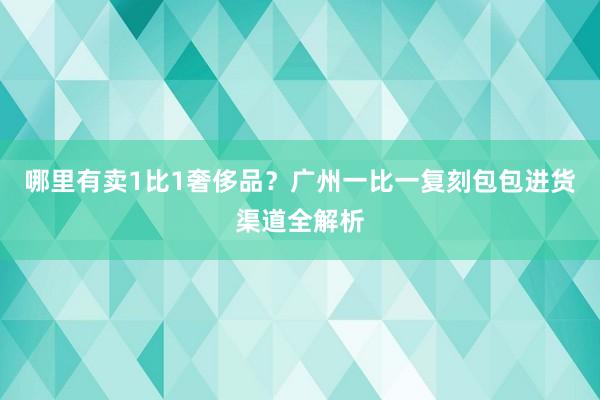 哪里有卖1比1奢侈品？广州一比一复刻包包进货渠道全解析