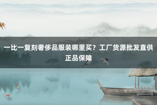 一比一复刻奢侈品服装哪里买？工厂货源批发直供正品保障