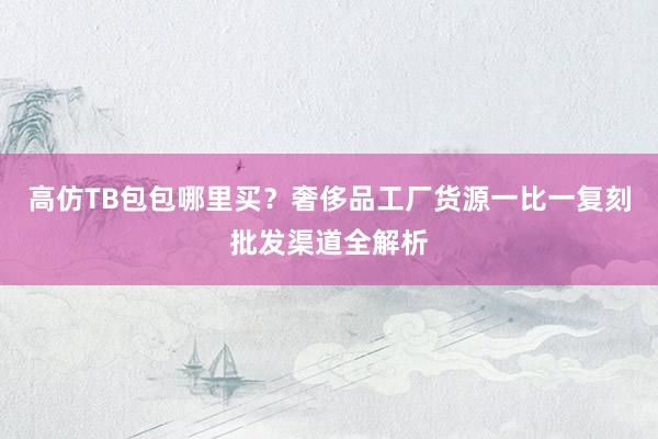 高仿TB包包哪里买？奢侈品工厂货源一比一复刻批发渠道全解析