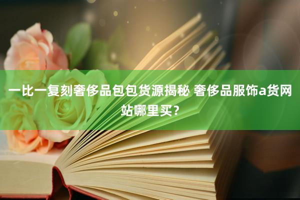 一比一复刻奢侈品包包货源揭秘 奢侈品服饰a货网站哪里买？