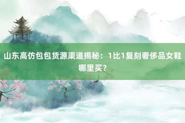 山东高仿包包货源渠道揭秘：1比1复刻奢侈品女鞋哪里买？