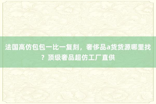 法国高仿包包一比一复刻，奢侈品a货货源哪里找？顶级奢品超仿工厂直供