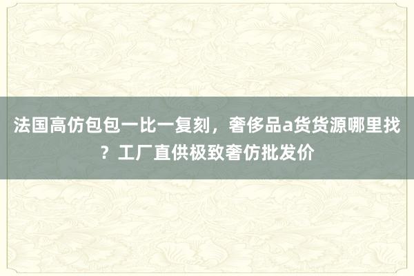 法国高仿包包一比一复刻，奢侈品a货货源哪里找？工厂直供极致奢仿批发价