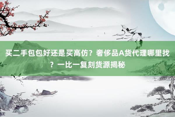 买二手包包好还是买高仿？奢侈品A货代理哪里找？一比一复刻货源揭秘