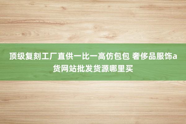 顶级复刻工厂直供一比一高仿包包 奢侈品服饰a货网站批发货源哪里买