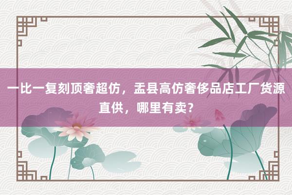 一比一复刻顶奢超仿，盂县高仿奢侈品店工厂货源直供，哪里有卖？